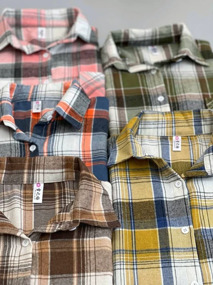 شومیز مانتویی چهار خونه کد 2588