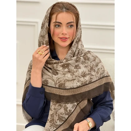 روسری نخی طرح گل شکوفه