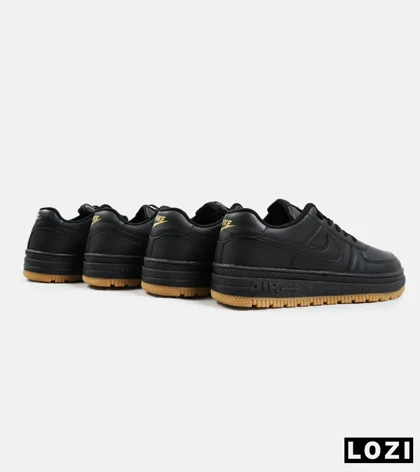 کفش کتانی مردانه و زنانه مشکی کرم نایک NIKE AIR FORCE مدل 2140