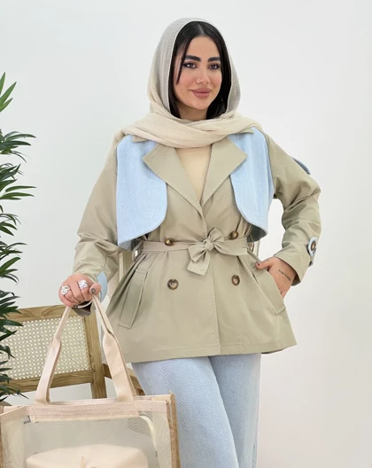 بارانی ترکیبی مهسان(3)کد:4363
