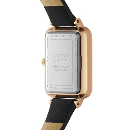 ساعت دنیل ولینگتون زنانه مستطیلی بندچرم صفحه سبز DW-4698-L