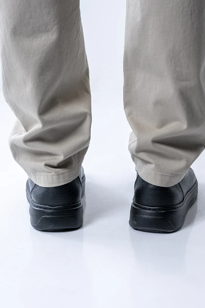 کفش کادیلاک چرم طبیعی یک رنگی مردانه