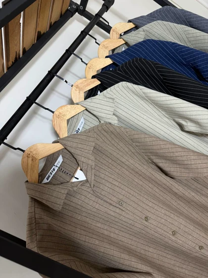 پیراهن راه راه مردانه 2613