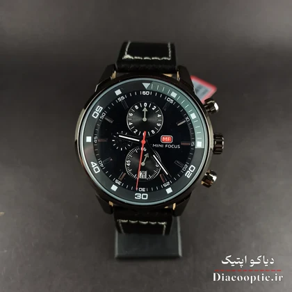 ساعت مچی مردانه اورجینال موتور ژاپن برند مینی فوکوس سه موتور مدل Mf0046G.04 بند چرم