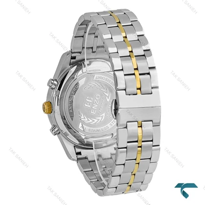 ساعت مردانه انزو EC-3122 دورنگ طلایی سه موتوره اورجینال Enzo-8769-G