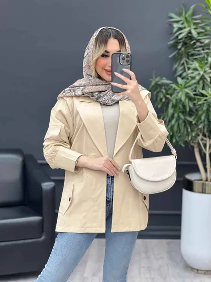 مانتو لینن سر شانه ژیله