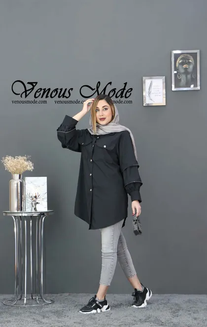 مانتو عروسکی آستین زیپ‌دار