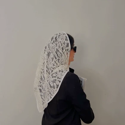 مینی اسکارف گیپور دخترانه کد 1006