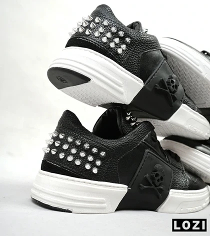 کفش اسنیکرزمشکی سفید PHILIPP PLEIN