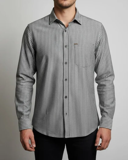 پیراهن مردانه آستین بلند نخ پنبه 614