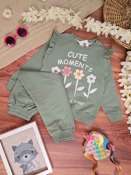 بلوز شلوار دخترانه طرح گل