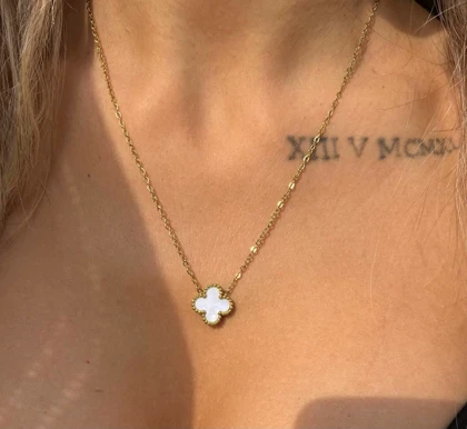 گردنبند ونکلیف تک گل وارداتی