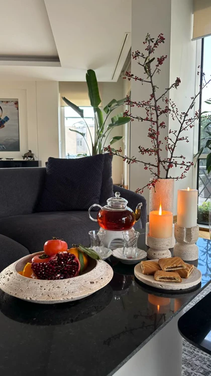 ظرف سفینه تراورتن کرم قطر 15 سانتی