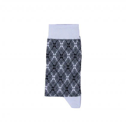 جوراب ساق بلند طرحدار مردانه مدل me3663