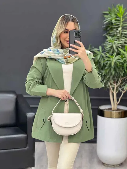 مانتو لینن سرشانه ژیله