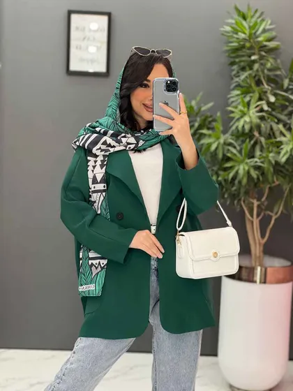 مانتو جیب چاک دودکمه