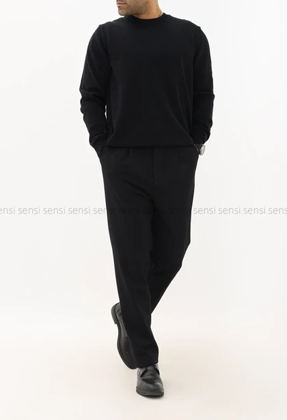 بلوز بافت یقه گرد مردانه کد20000038