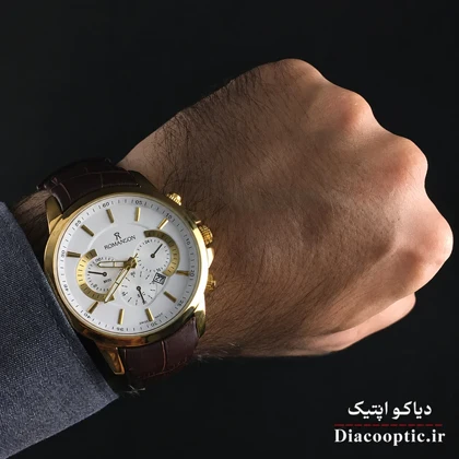 ساعت مچی مردانه موتور ژاپن برند رمانسون مدل Do1283 چرمی