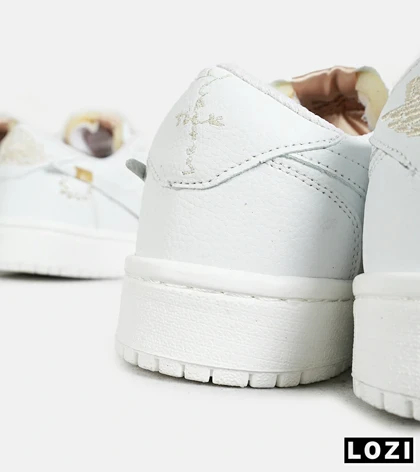 کفش کتانی مردانه و زنانه سفید NIKE jordan 1 مدل 7280