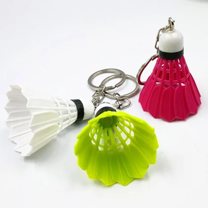 جاکلیدی و آویز کیف مدل Badminton Ball طرح توپ بدمینتون سه بعدی