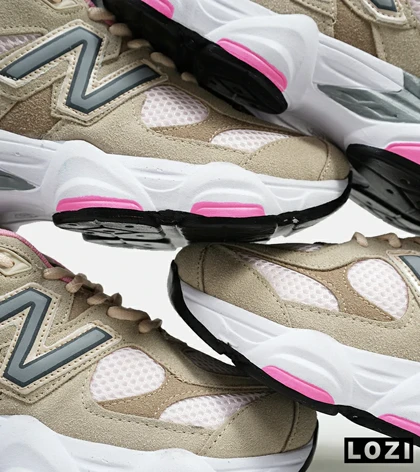 کفش کتانی زنانه کرم صورتی NEW BALANCE 9060