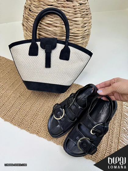 ست کیف تیام و صندل دوسگک توری لومانا - 2316