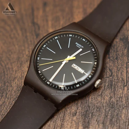 ساعت سواچ قهوه ای Swatch SUOC704