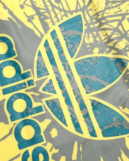 ست راحتی مردانه نخ پنبه adidas زرد