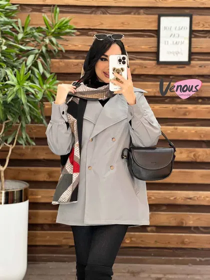 بارانی چهاردکمه آستردار