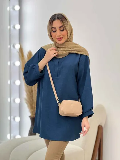 مانتو جلو بسته یقه دیپلمات