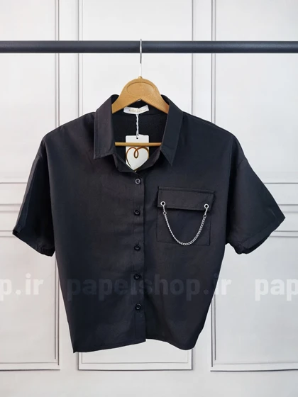 شومیز کراپ زنجیردار پشت کش