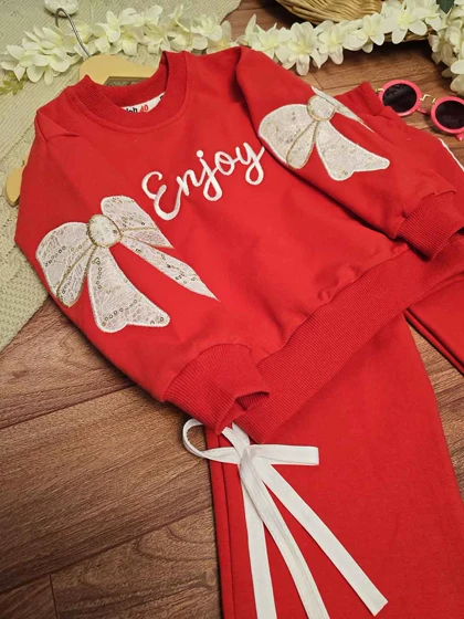 بلوز شلوار دخترانه طرح enjoy