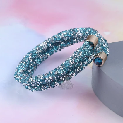 دستبند طرح کریستالی سواروسکی Crystal Bangle Bracelet-02