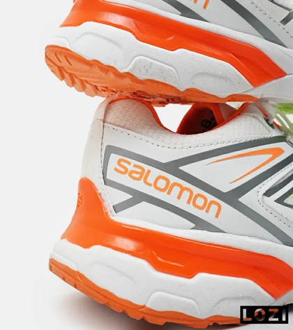 کفش کتانی بزرگ پا سفید نارنجی سالومون Salomon X ULTRA
