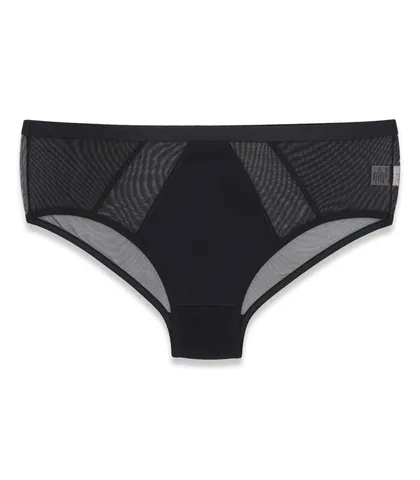 شورت زنانه اسلیپ میکروفایبر و حریر Neev نیو کد 2413 مشکی Black