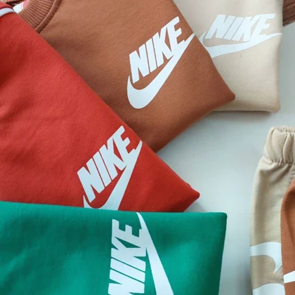 بلوز شلوار بچه گانه طرح نایک بغل خط‌دار