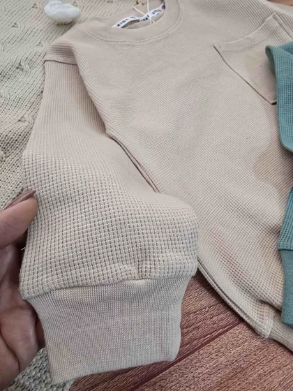 بلوز شلوار اسپرت بیسکویتی