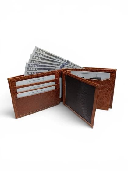 کیف پول جیبی چرم طبیعی مدل آریا