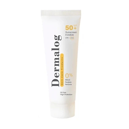 کرم ضد آفتاب فاقد چربی درمالوگ SPF50 بی رنگ 50 میل
