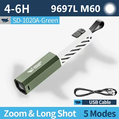 چراغ قوه شارژی اسمایلینگ شارک Smiling Shark مدل SD1020 پنج حالته