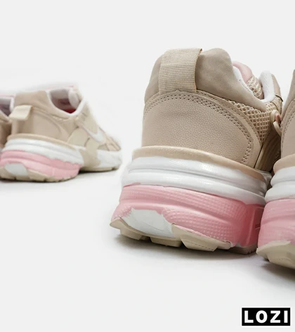 کفش کتانی زنانه کرم صورتی Nike cushlon مدل 5190