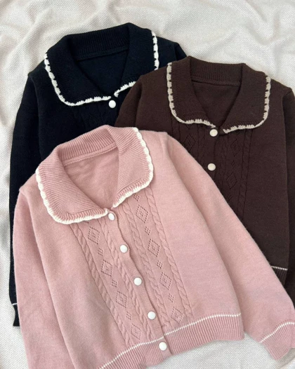 ژاکت بافت 7 رنگ کد 5112