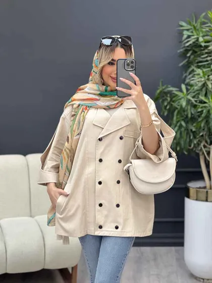 مانتو لینن ده دکمه