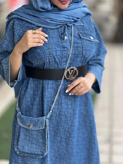 جین ماکسی به همراه کیف کد 626