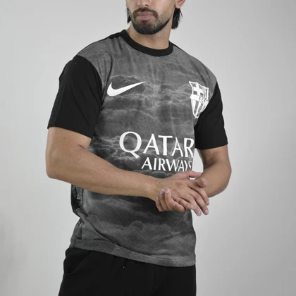 تیشرت فوتبالی بارسلونا مدل Nike-ZRA-4D0673 مشکی