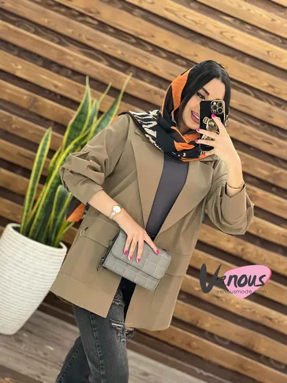 مانتو لینن جیب حلقه