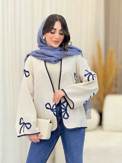 مانتو نواردوزی طرح پاپیون