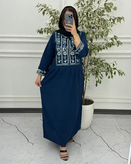 پیراهن ساحلی لینن طرح الهه 1398