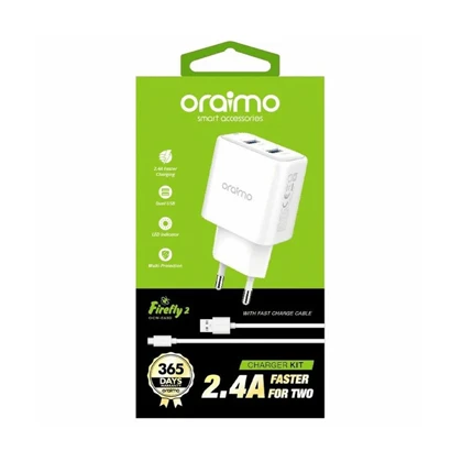 آداپتور شارژر فست اورایمو مدل OCW-E63D ظرفیت 12 وات