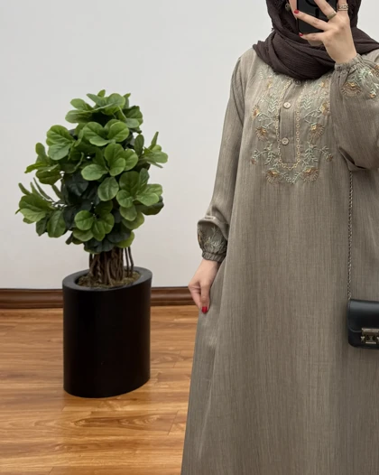 پیراهن مانتویی سایز بزرگ مدل آویسا